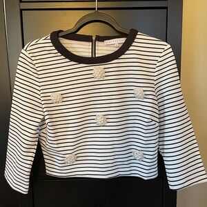 Endless Rose Top Shirt With Front Floral,NWOT Sz : L